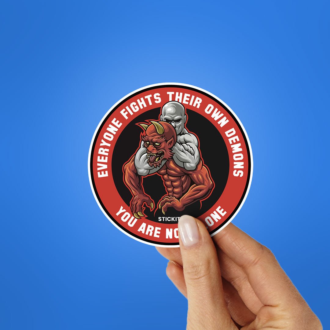 You Are not Alone Sticker waterproof vinyl decal for laptop, bike, car & bottle