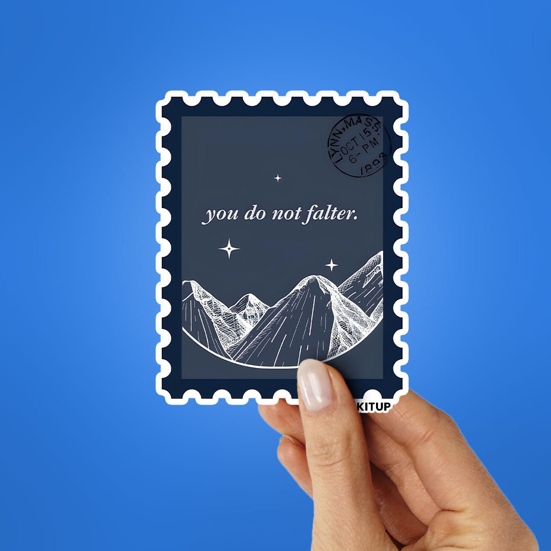 YOU DO NOT FALTER Sticker waterproof vinyl decal for laptop, bike, car & bottle