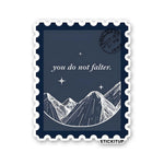 YOU DO NOT FALTER Sticker waterproof vinyl decal for laptop, bike, car & bottle