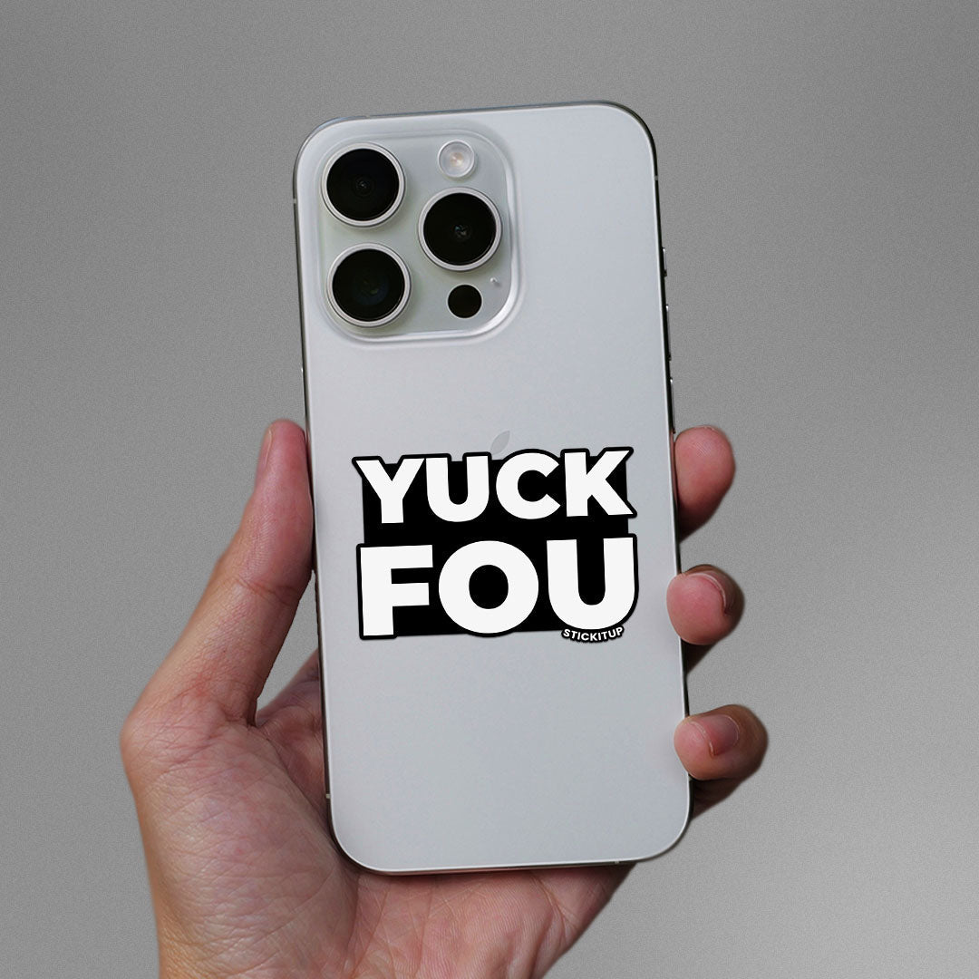 YOU FOU Sticker waterproof vinyl decal for laptop, bike, car & bottle