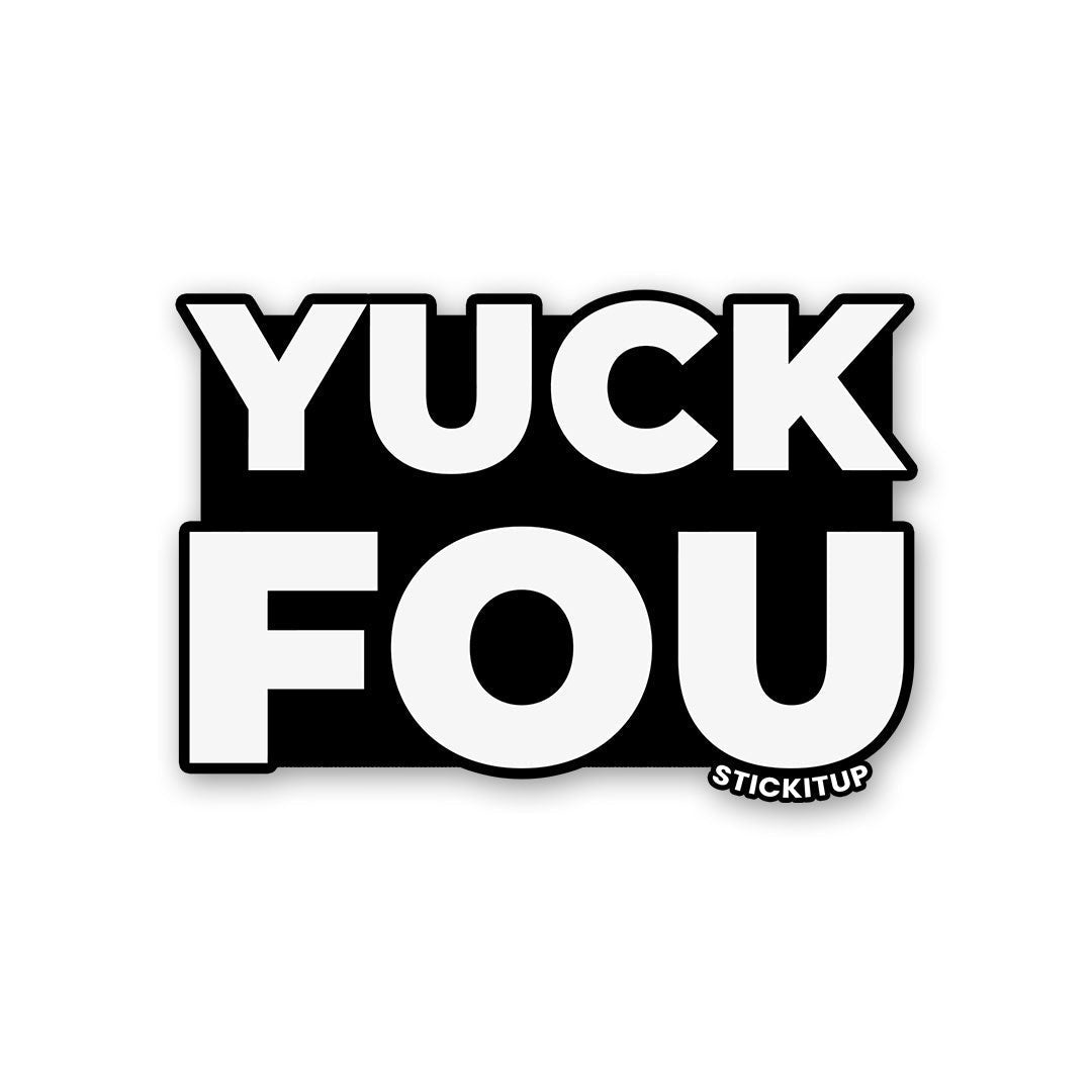 YOU FOU Sticker waterproof vinyl decal for laptop, bike, car & bottle
