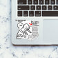You Have Enough Books Sticker waterproof vinyl decal for laptop, bike, car & bottle