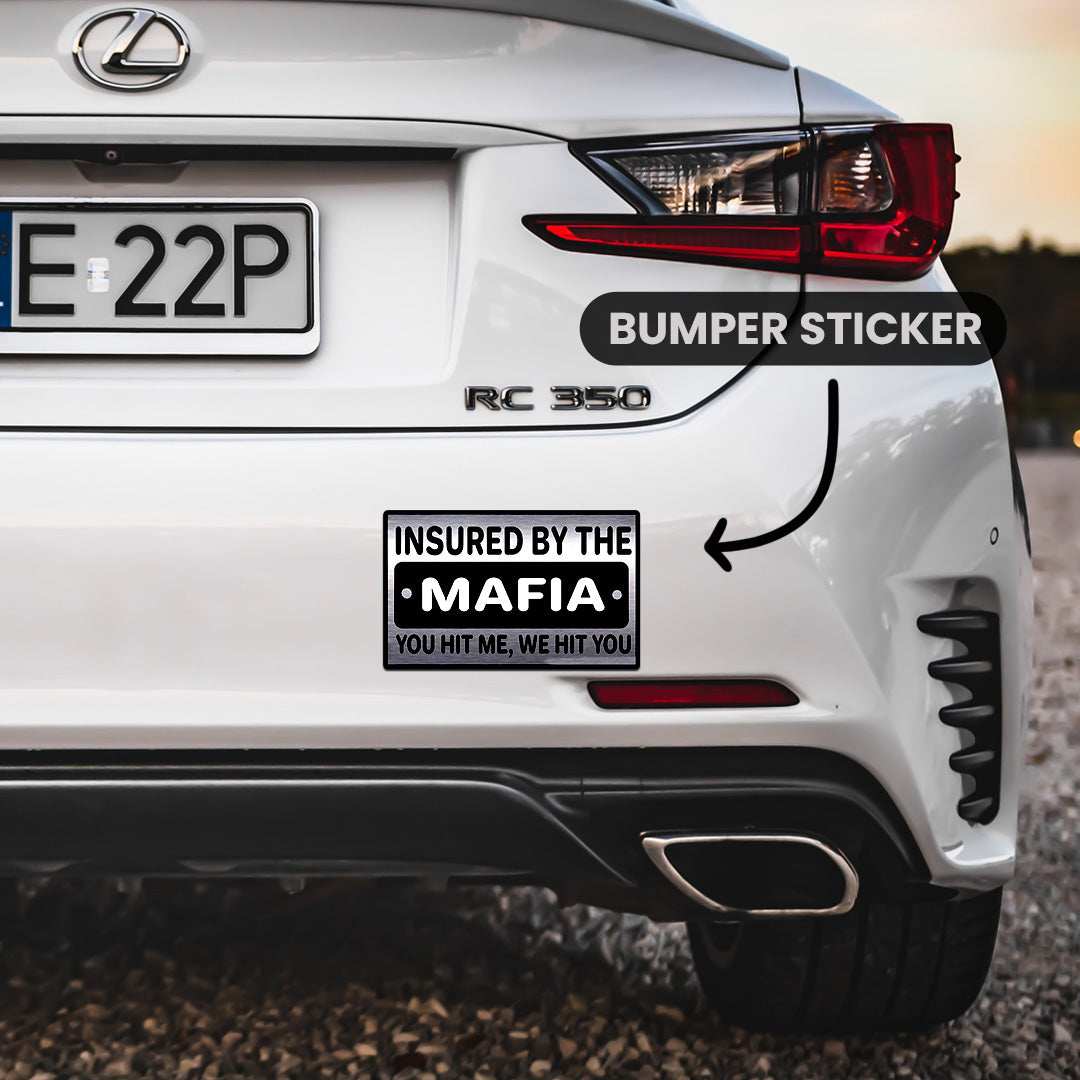 You Hit Me We Hit You Bumper Sticker - STICK IT UP