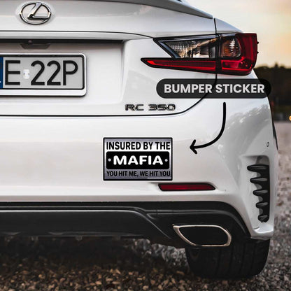 You Hit Me We Hit You Bumper Sticker - STICK IT UP