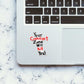 Your comfort zone Sticker waterproof vinyl decal for laptop, bike, car & bottle