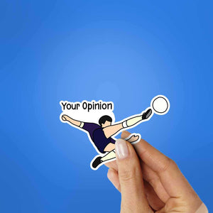 Your Opinion Sticker waterproof vinyl decal for laptop, bike, car & bottle