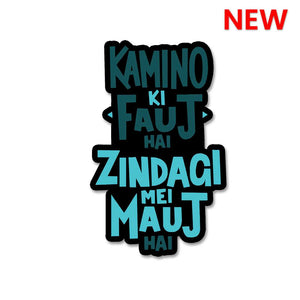 zinadagi na milegi dobara waterproof vinyl decal for laptop, bike, car & bottle