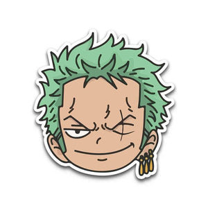 Zoro Bumper Sticker waterproof vinyl decal for laptop, bike, car & bottle