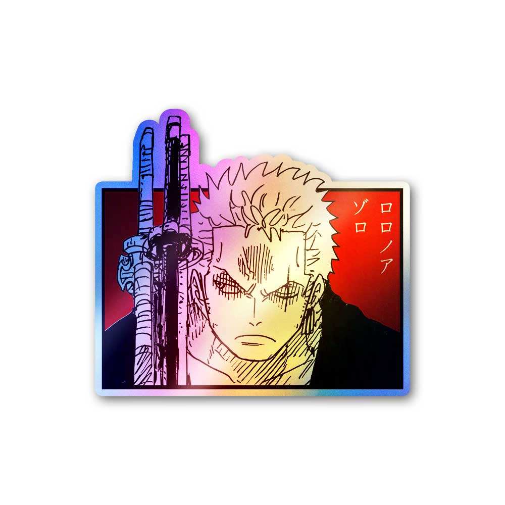 Zoro Holographic Sticker - STICK IT UP