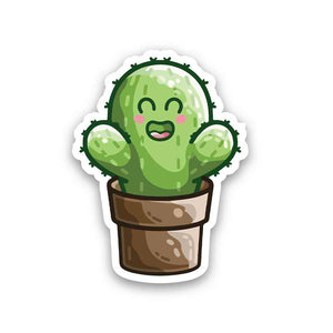 Hug me cactus Reflective Sticker | STICK IT UP