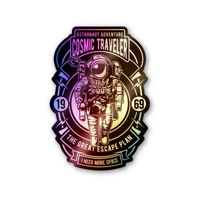 Cosmic Traveler Holographic Stickers | STICK IT UP