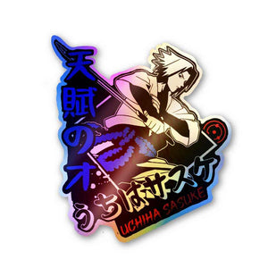 Sasuke Uchiha Holographic Stickers | STICK IT UP