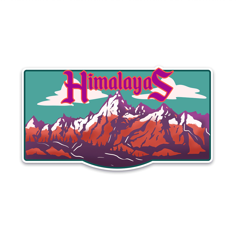 Himalayas Bumper Sticker – STICK IT UP