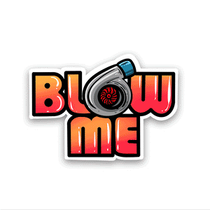 Blow me Reflective Sticker | STICK IT UP