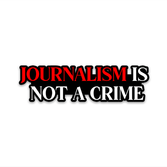 Journalism Bumper Sticker waterproof vinyl decal for laptop, bike, car & bottle