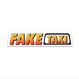 Fake taxi Reflective Sticker | STICK IT UP