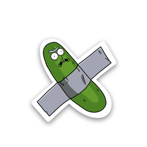 Pickle rick Reflective Sticker | STICK IT UP