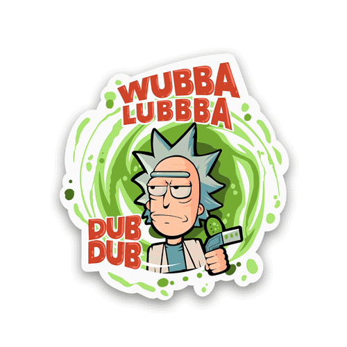 Wubba lubbba Reflective Sticker | STICK IT UP