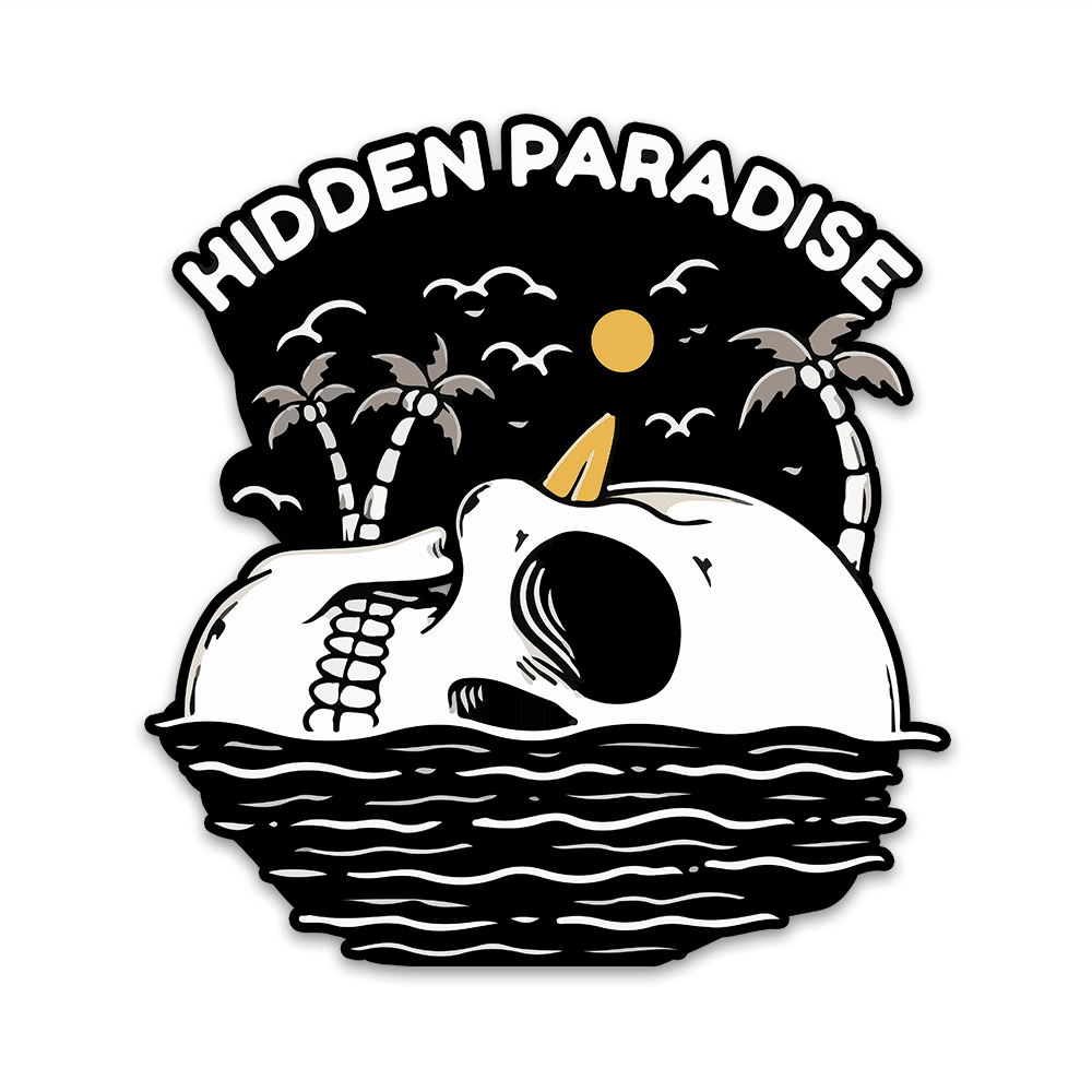 Hidden Paradise Bumper Sticker | STICK IT UP