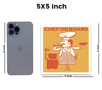 Chef onboard Reflective Sticker | STICK IT UP