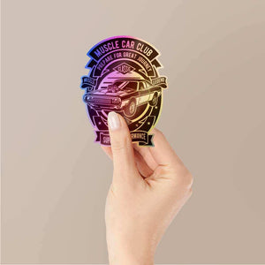 Muscle Car Club Holographic Stickers | STICK IT UP