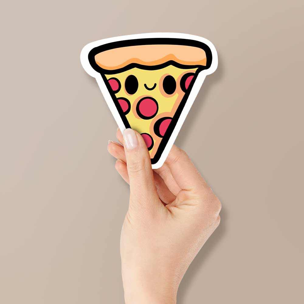 Cute Pizza Reflective Sticker | STICK IT UP