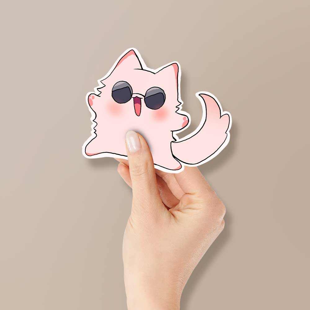 Cute cat Reflective Sticker | STICK IT UP