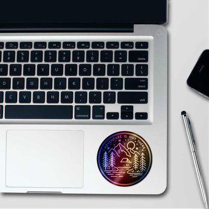 Adventure is out there Holographic Stickers | STICK IT UP
