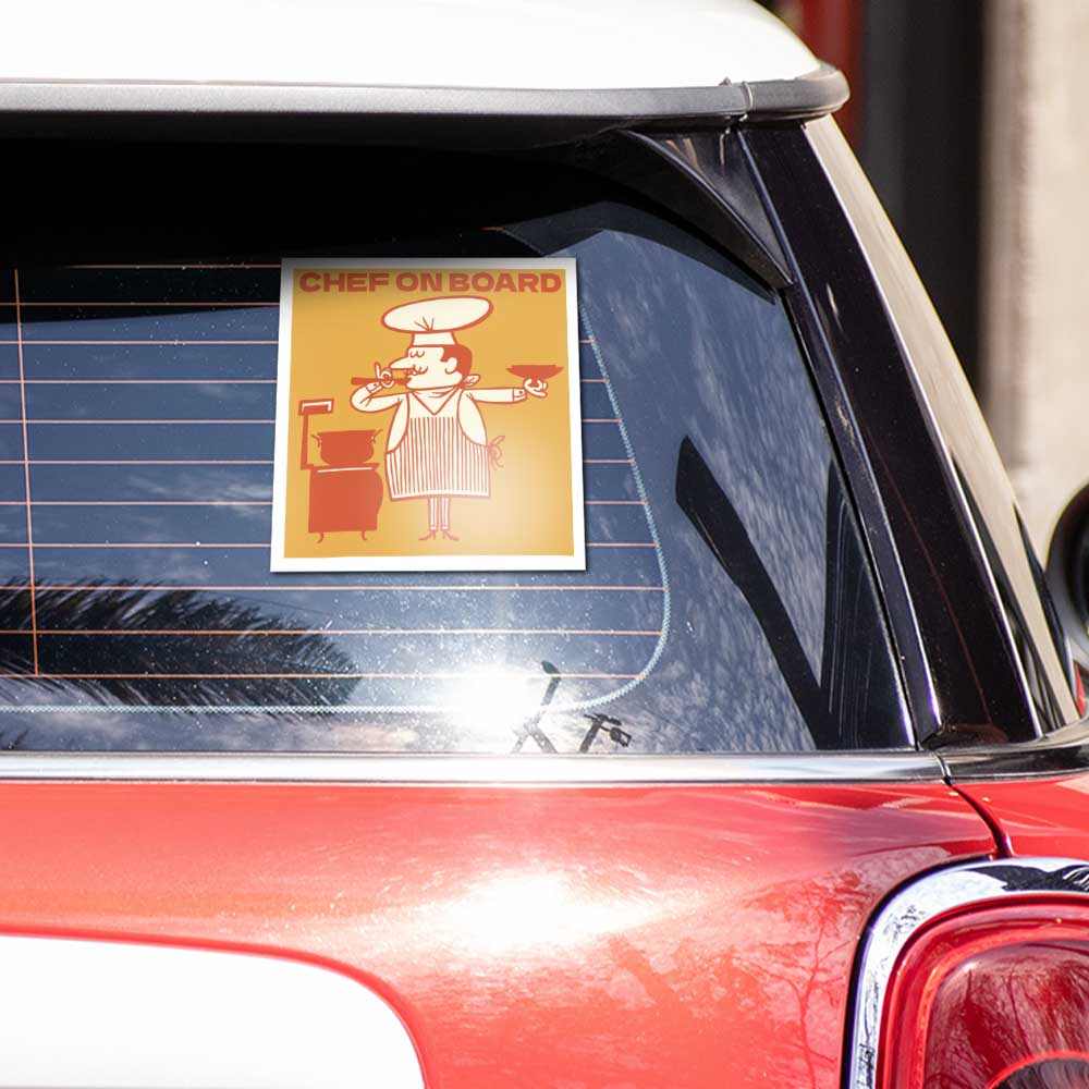 Chef onboard Reflective Sticker | STICK IT UP