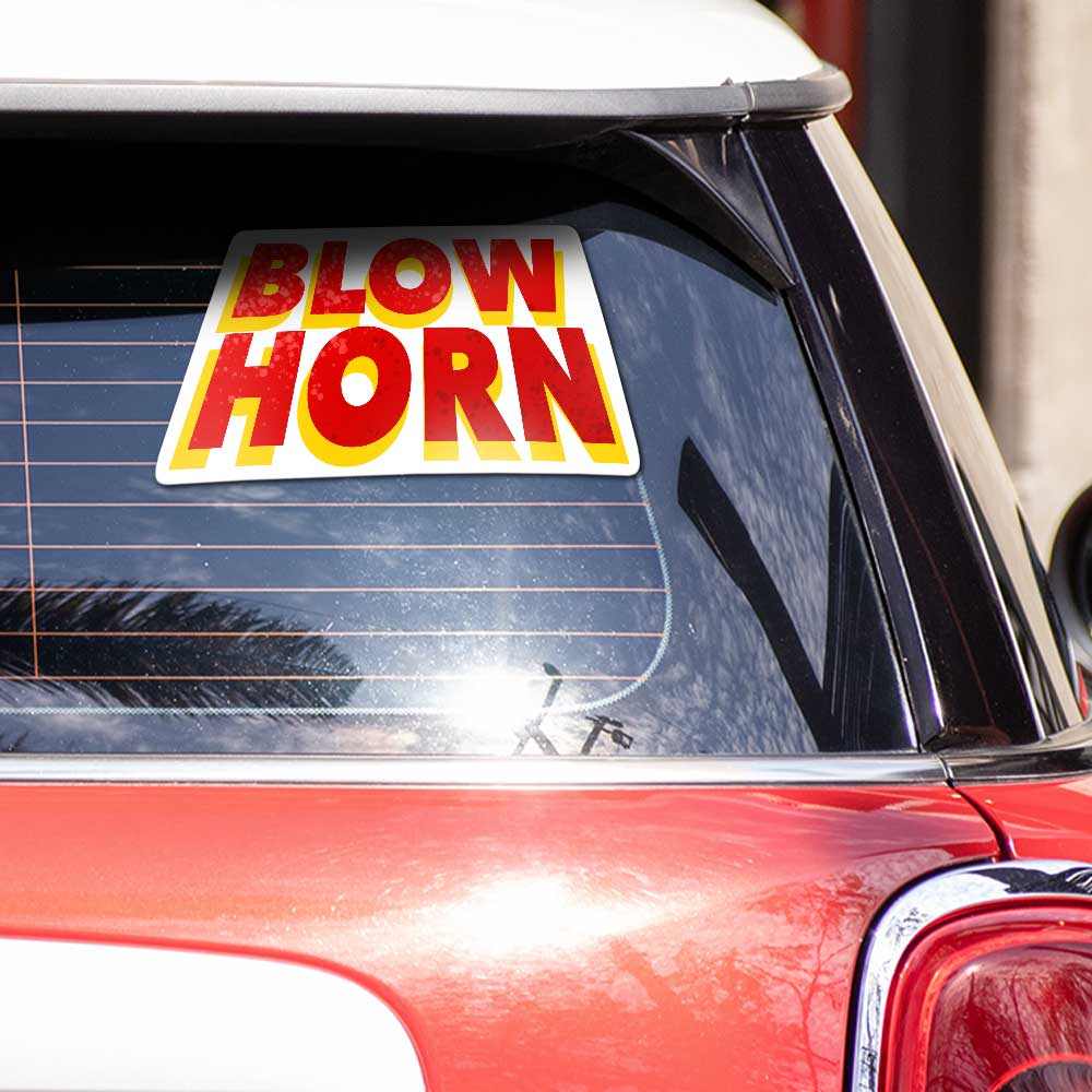 Blow horn Reflective Sticker | STICK IT UP
