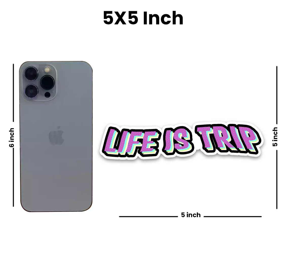 Life is trip Reflective Sticker | STICK IT UP