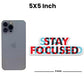 Stay focused Reflective Sticker | STICK IT UP