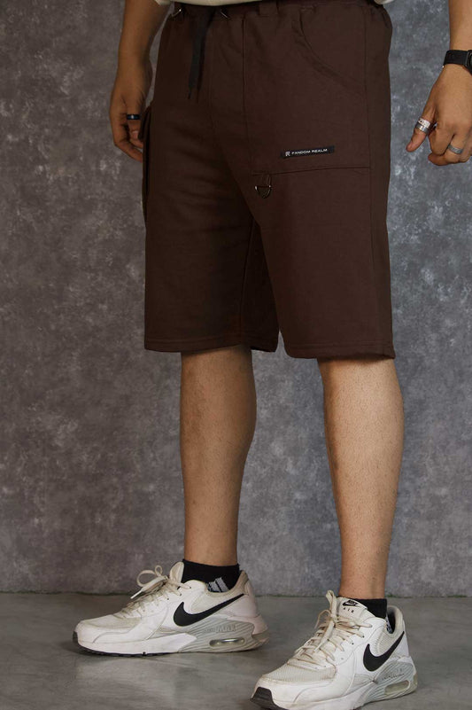 UTILITY BROWN SHORTS