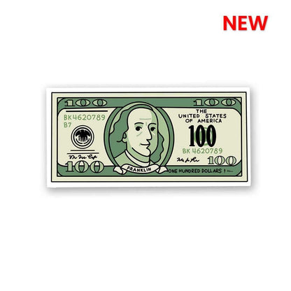 100 bucks Sticker waterproof vinyl decal for laptop, bike, car & bottle