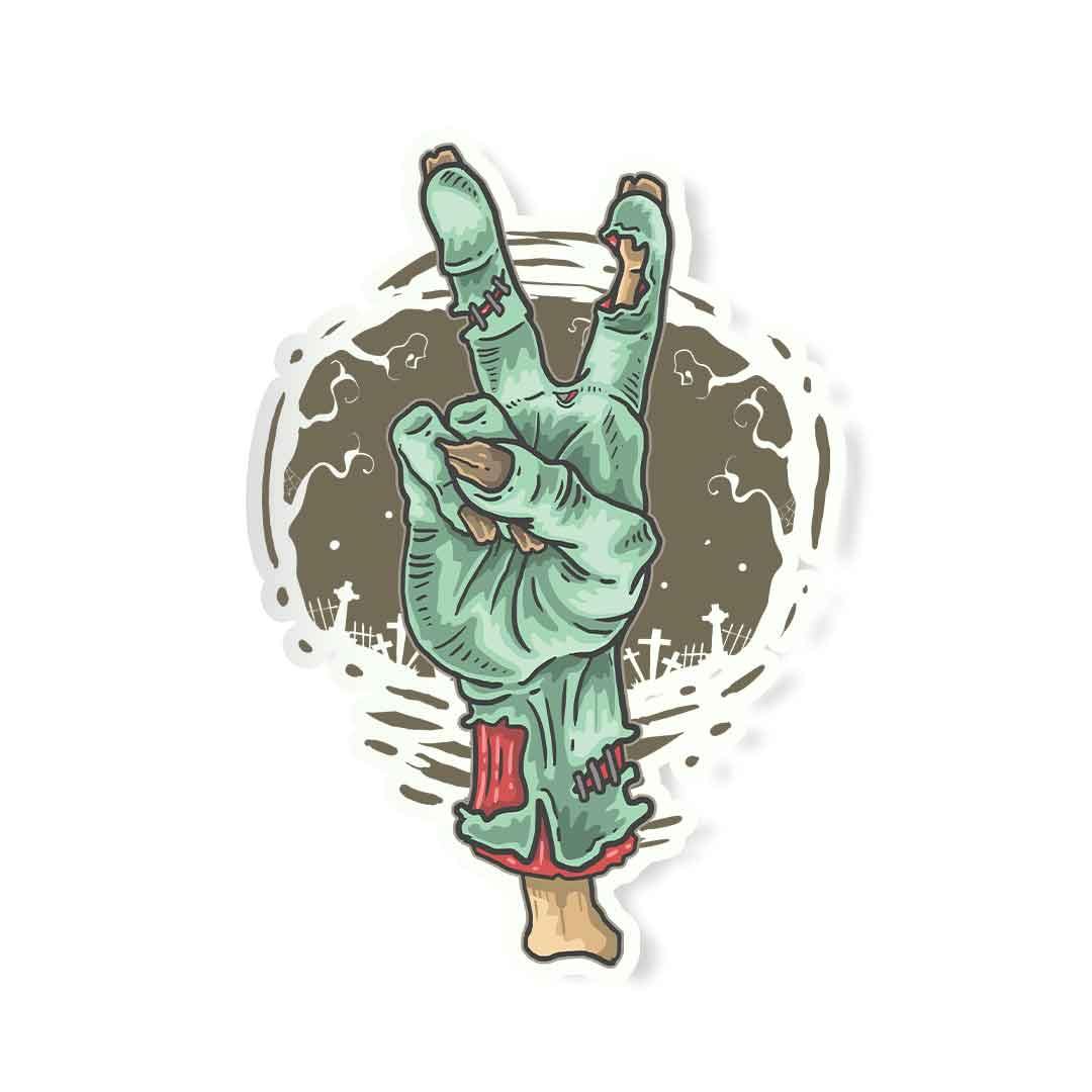 Peace out -Zombie Sticker | STICK IT UP