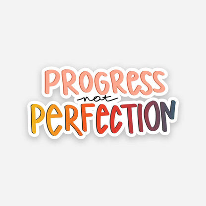 Progress Perfection sticker | STICK IT UP