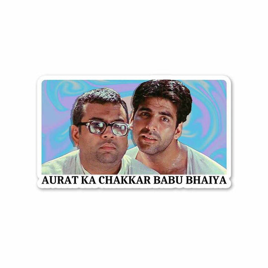 Hera Pheri - Aurat ka chakkar Babu Bhaiya Sticker | STICK IT UP