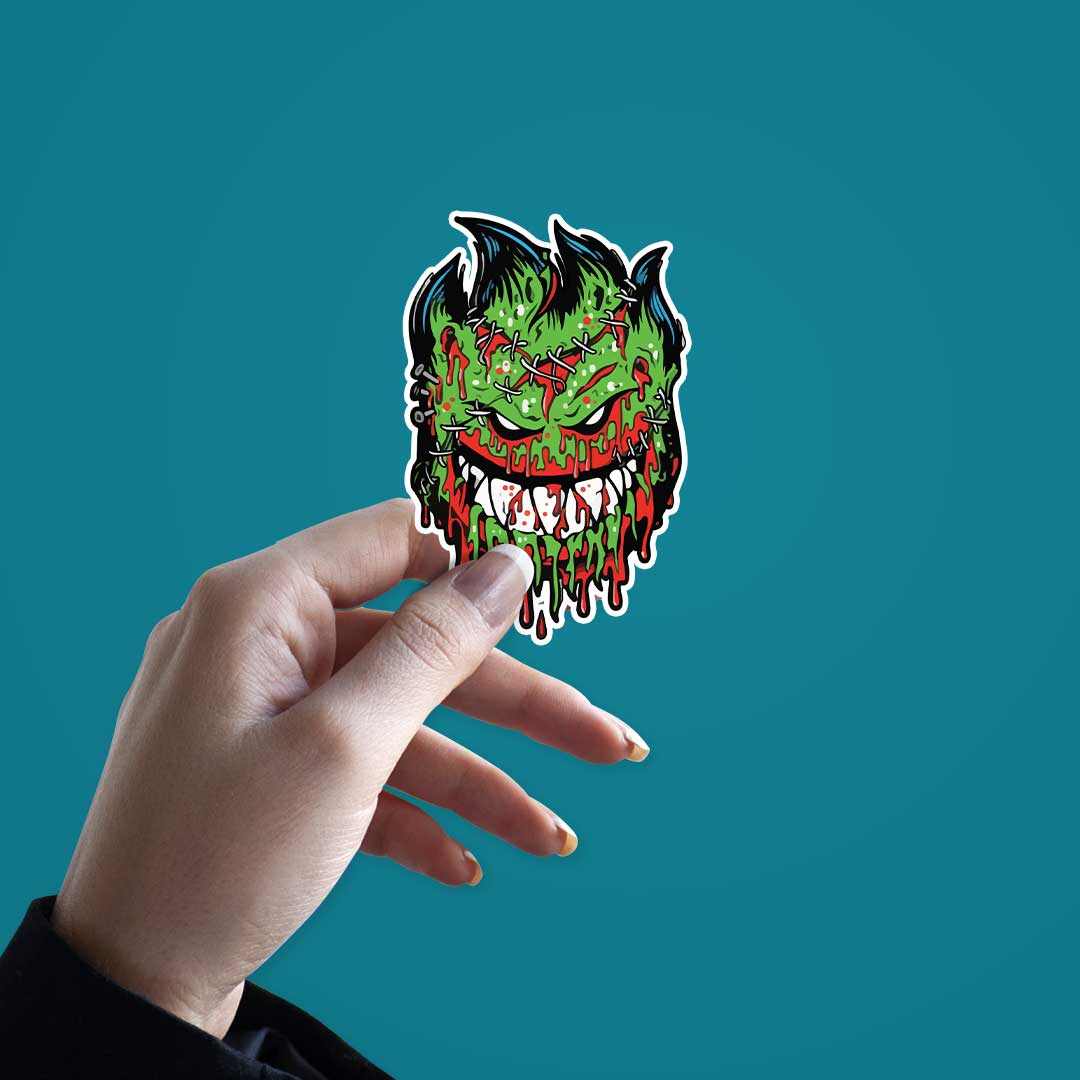 Scarred Monster sticker | STICK IT UP