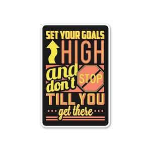 Don't Stop till you get there Sticker | STICK IT UP