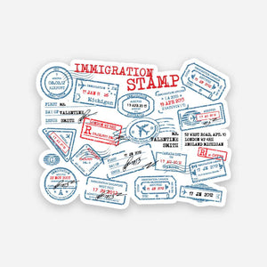 Immigration Stamp sticker | STICK IT UP