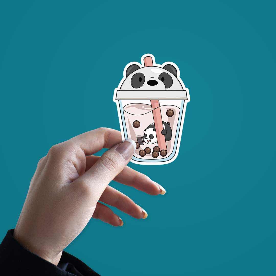 Panda Sipper sticker | STICK IT UP