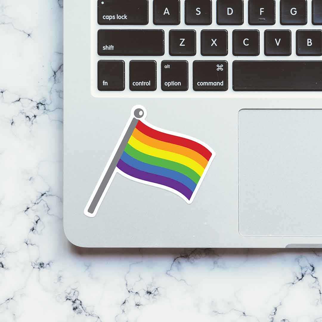 LGBTQ Flag sticker | STICK IT UP