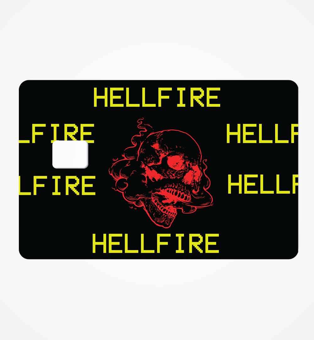 hell fire credit card skin | STICK IT UP
