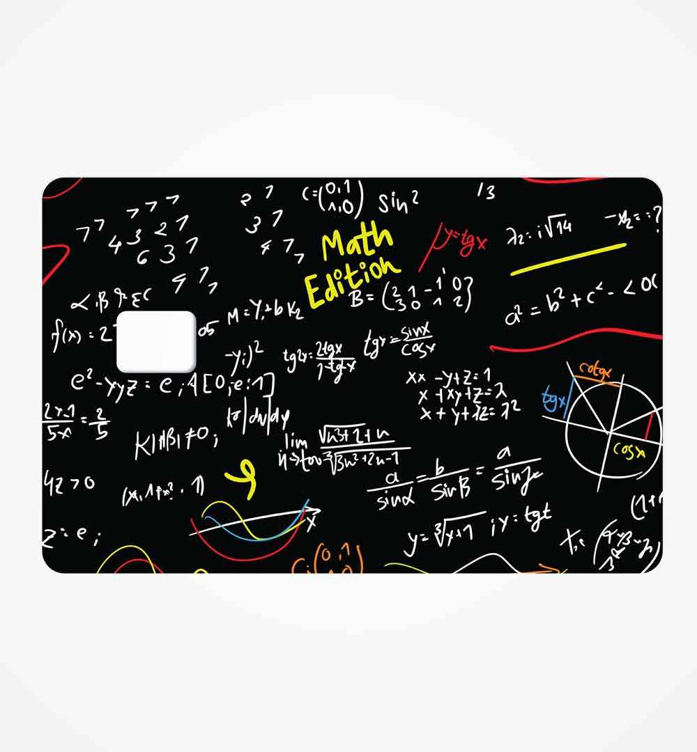 Math edition credit card skin | STICK IT UP