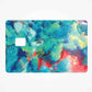Blue Shades Oil Paint Pattern Credit Card Skin | STICK IT UP