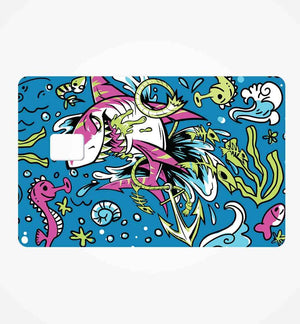 Pattern underwater animals credit card skin | STICK IT UP