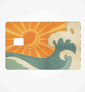 Retro Tides Credit Card Skin | STICK IT UP