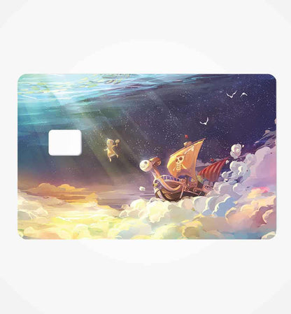 Cloud pirate ship credit card skin | STICK IT UP