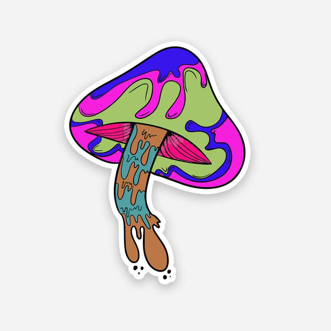 Trippy mushroom sticker | STICK IT UP
