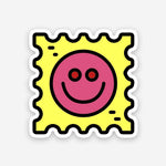 Smiley postcard sticker | STICK IT UP